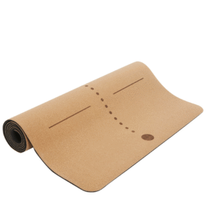 Cork Yoga Mat with Alignment Lines – 72" x 26", 5mm Thick, Non-Slip & Durable