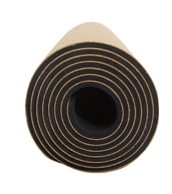 Cork Yoga Mat with Alignment Lines – 72" x 26", 5mm Thick, Non-Slip & Durable - Image 4