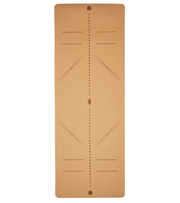 Cork Yoga Mat with Alignment Lines – 72" x 26", 5mm Thick, Non-Slip & Durable - Image 5