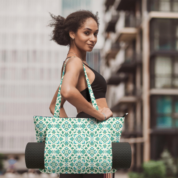 Women's Yoga Bag with Yoga Mat Carrier - Large Mat Pocket - Image 3